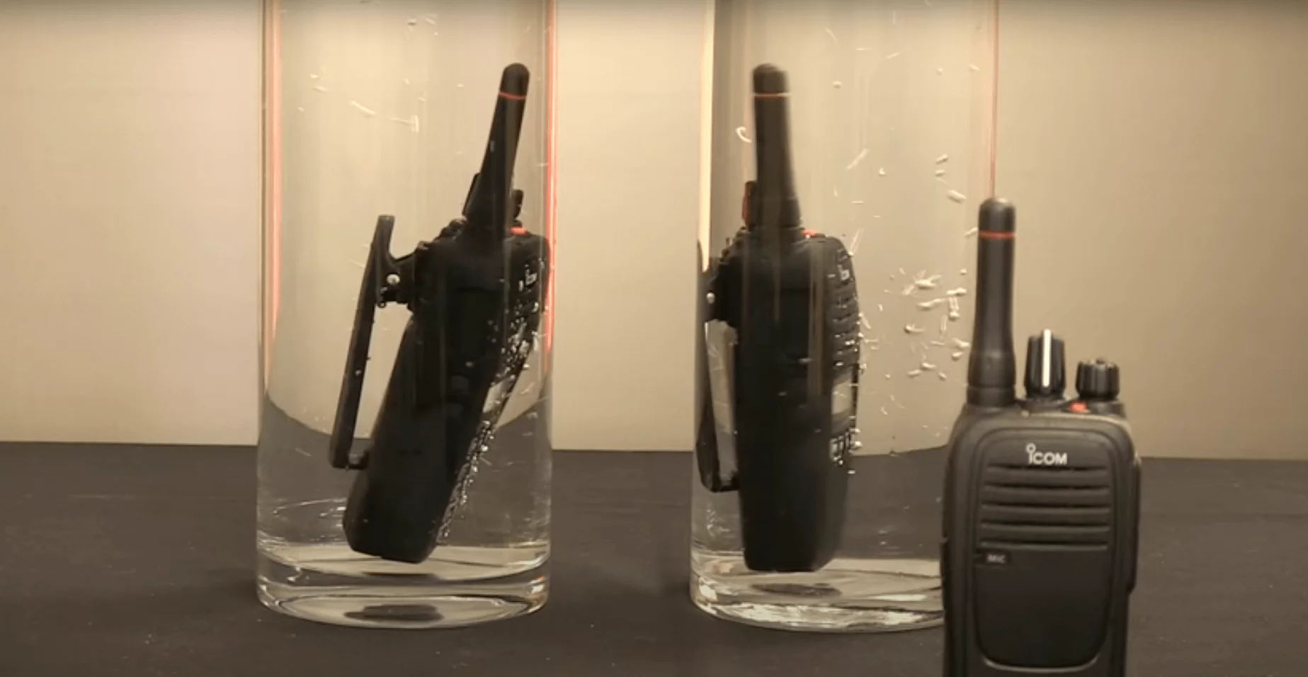 Icom Waterproof Two Way Radio Demonstration