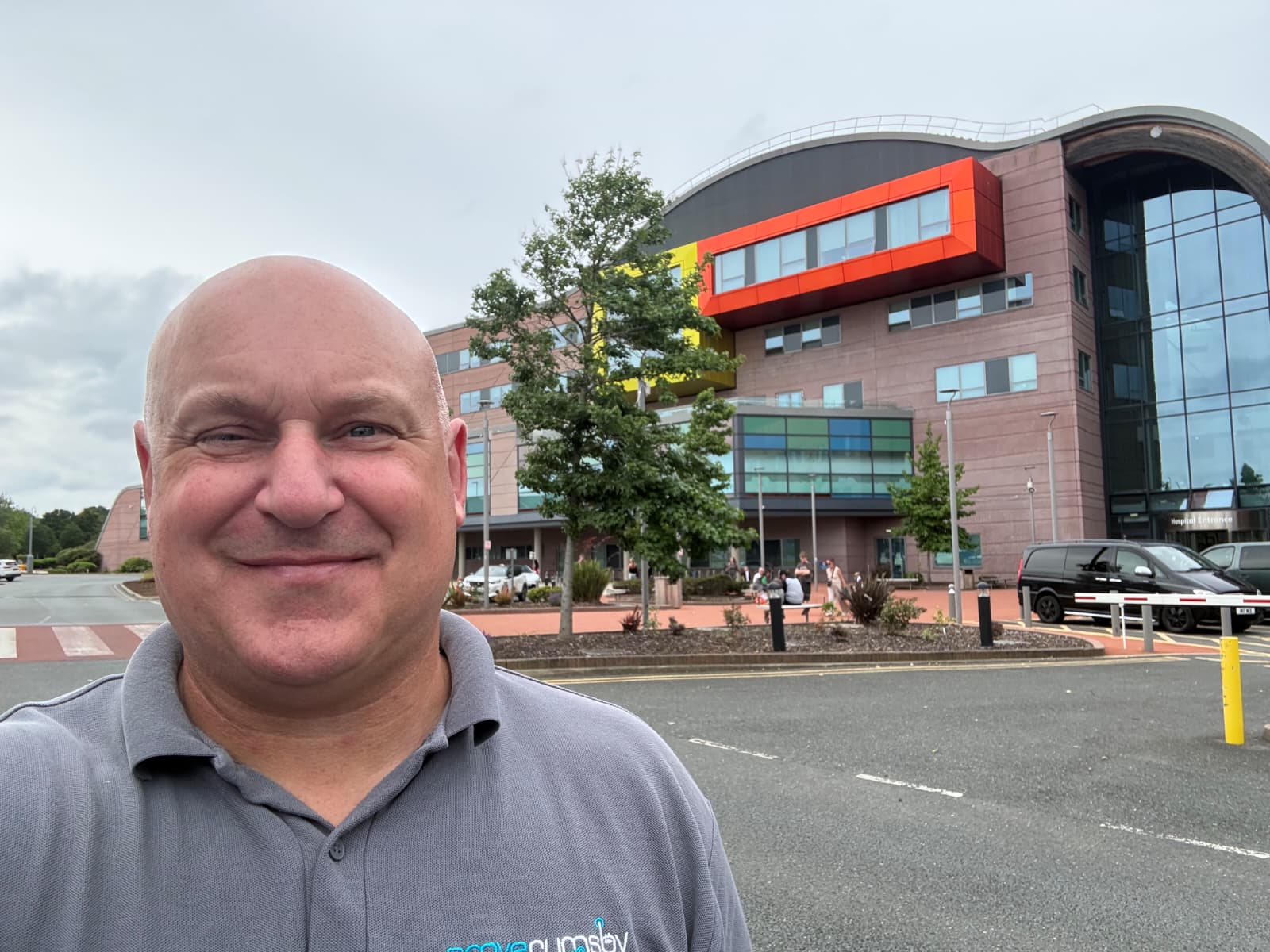 Simon at Alder Hey Hospital